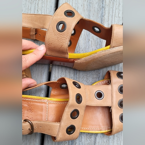 Lanvin Size 41/ Size 10 Sandals, tan leather - Picture 3 of 6